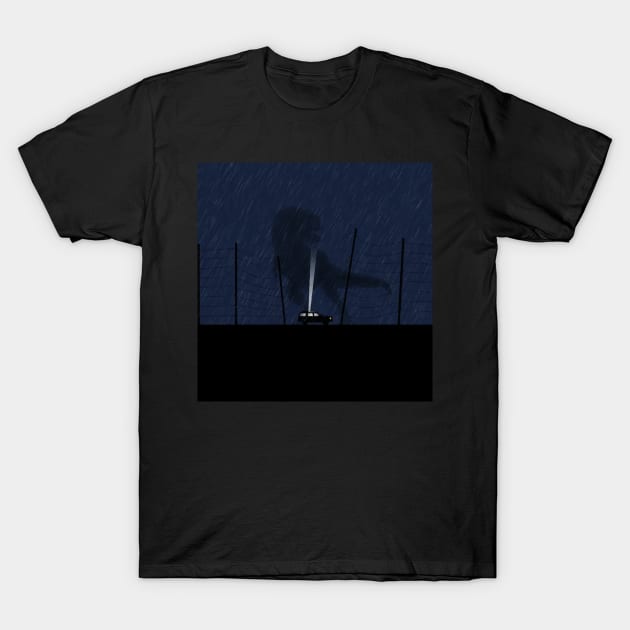 Minimal Turn The Lights OFF - Jurassic Park T-Shirt by Joker & Angel